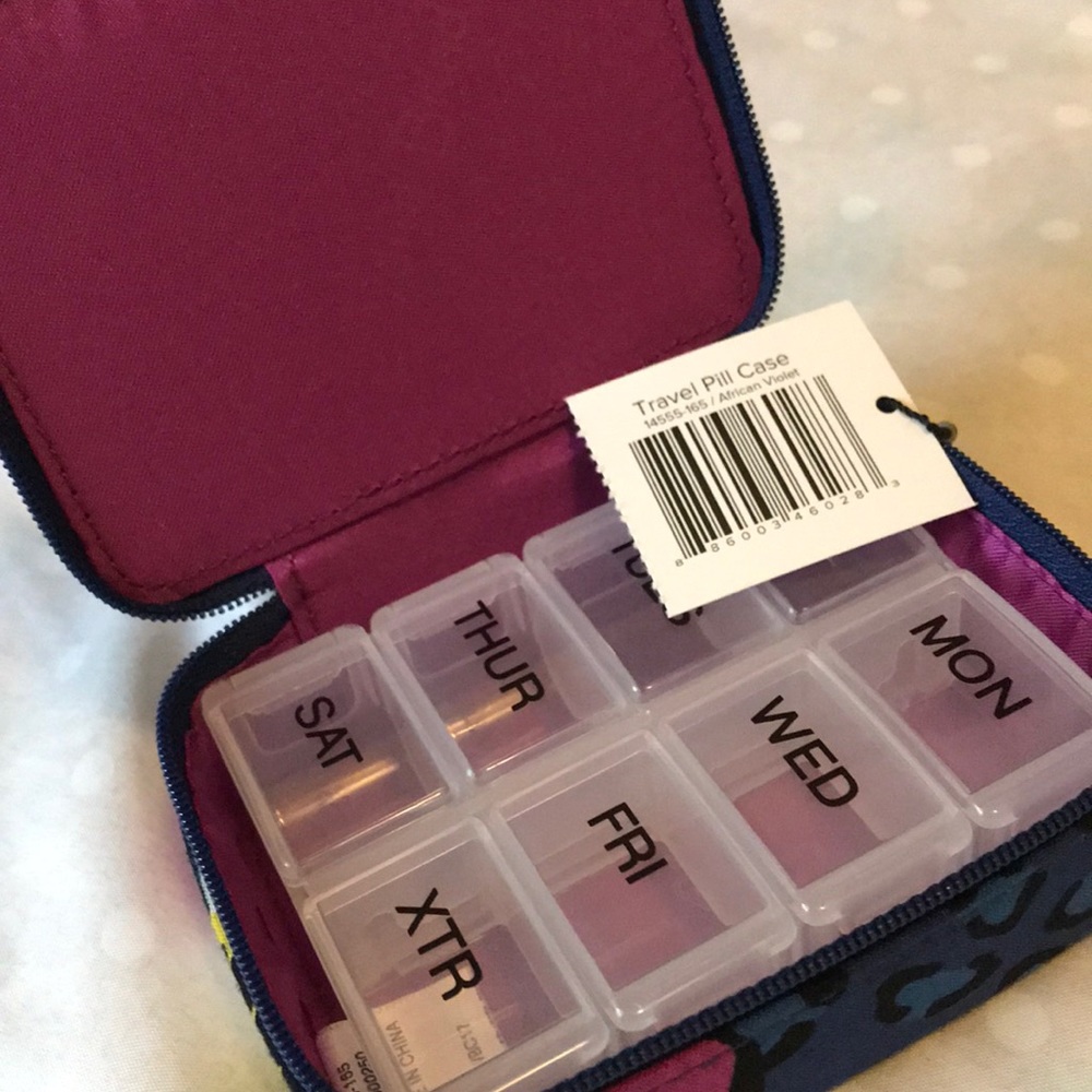 Vera Bradley travel pill case